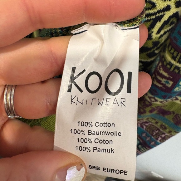 LIKE NEW- KOOI KNITWEAR - 100% cotton Zip Up Sweater - Picture 7 of 12